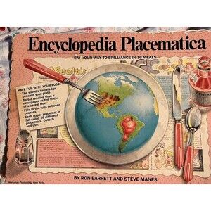 Vintage Encyclopia Placematica Fun Paper Placemats